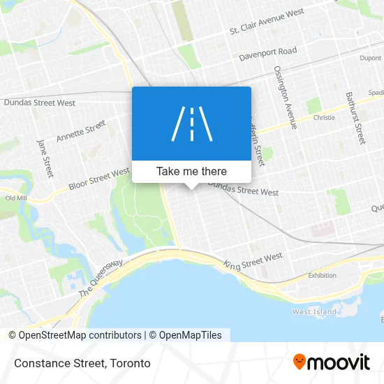 Constance Street map