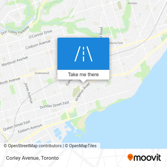 Corley Avenue map