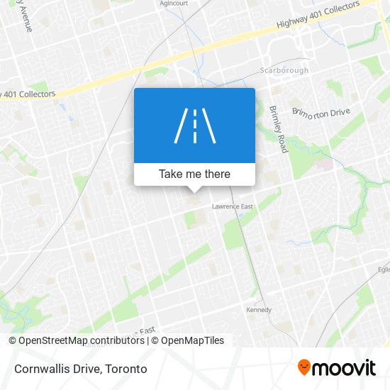 Cornwallis Drive map