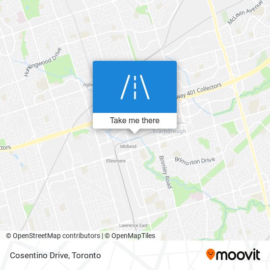 Cosentino Drive map