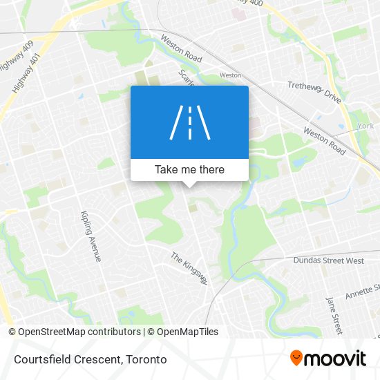 Courtsfield Crescent map