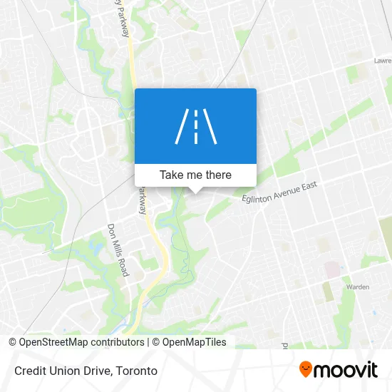 Credit Union Drive map
