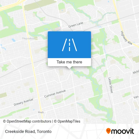 Creekside Road map