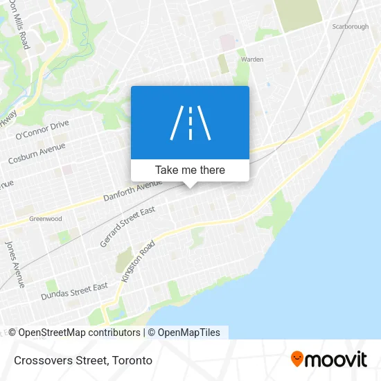 Crossovers Street map