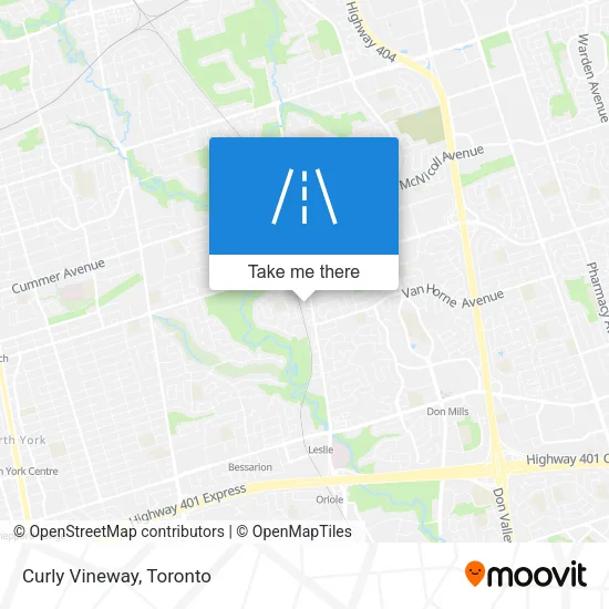 Curly Vineway map