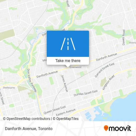 Danforth Avenue map