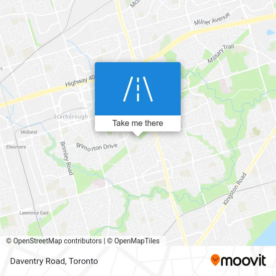 Daventry Road map