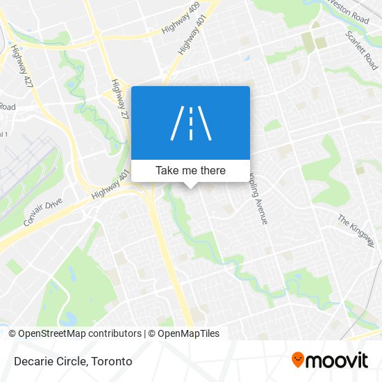 Decarie Circle map