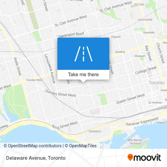 Delaware Avenue map