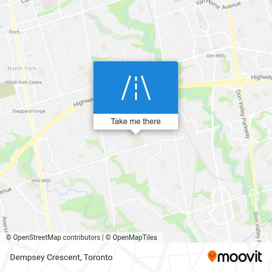 Dempsey Crescent map