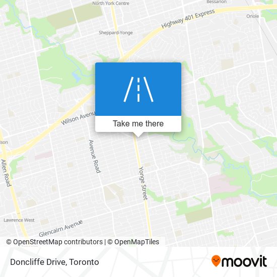 Doncliffe Drive map
