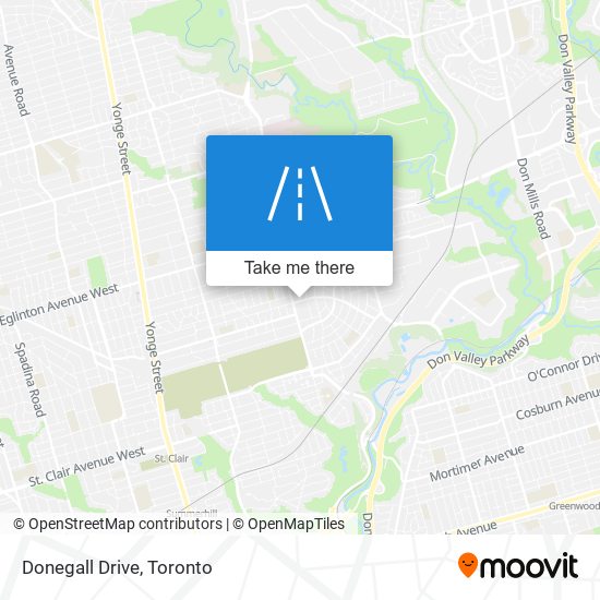 Donegall Drive map