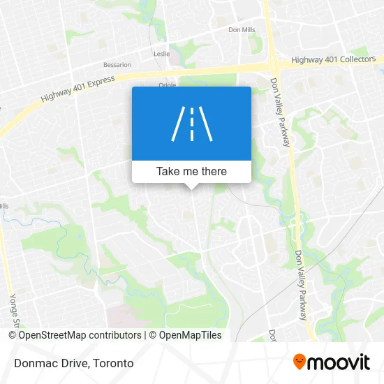 Donmac Drive map