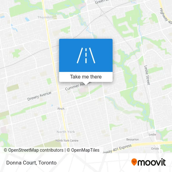 Donna Court map