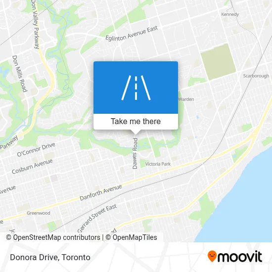 Donora Drive map