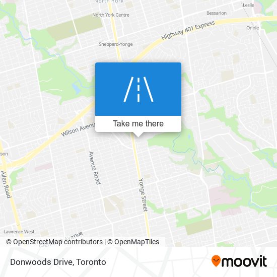 Donwoods Drive map