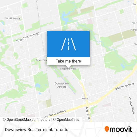 Downsview Bus Terminal map