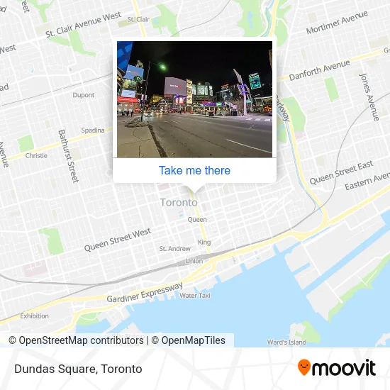 Dundas Square map