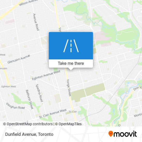 Dunfield Avenue map