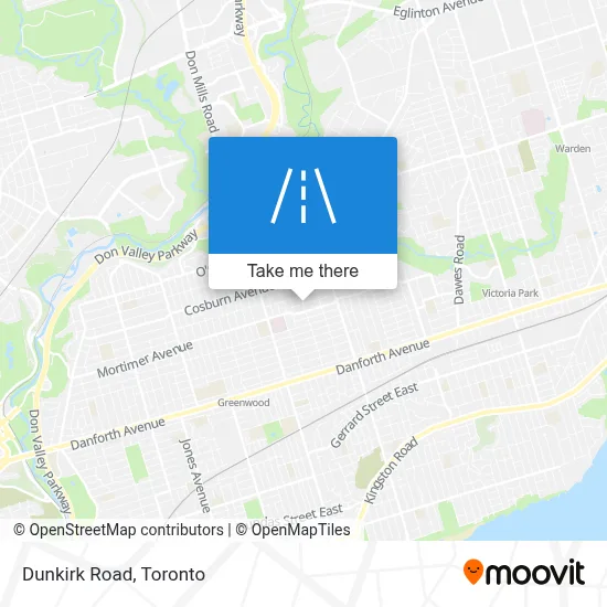 Dunkirk Road map