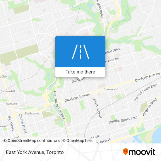 East York Avenue map