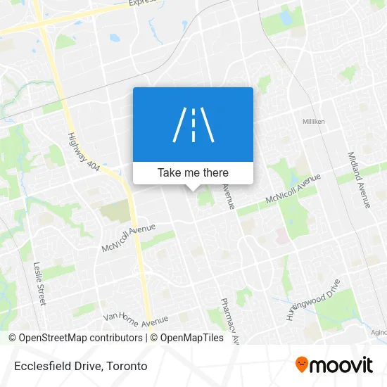 Ecclesfield Drive map