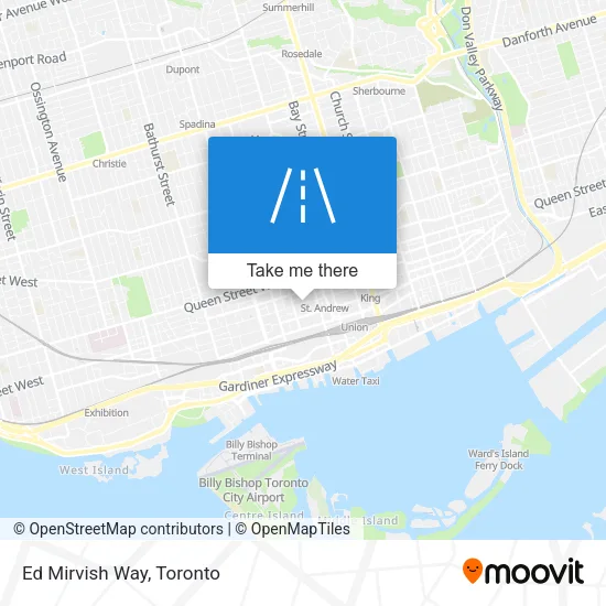Ed Mirvish Way map