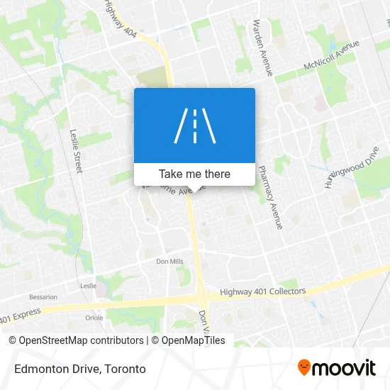 Edmonton Drive map