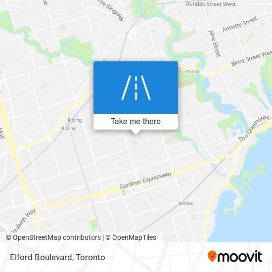 Elford Boulevard map