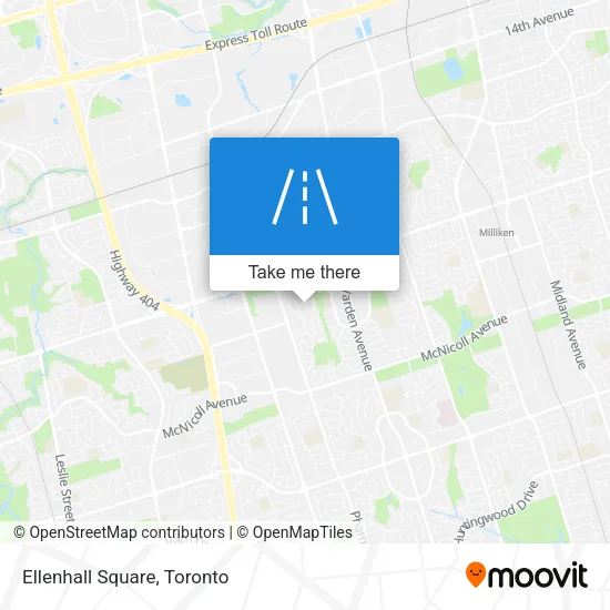Ellenhall Square map