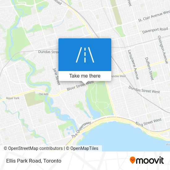 Ellis Park Road map
