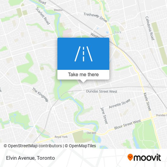 Elvin Avenue map