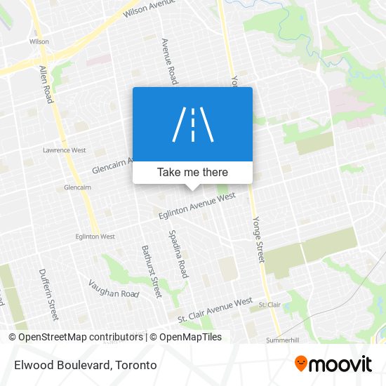 Elwood Boulevard map