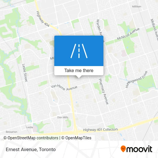 Ernest Avenue map