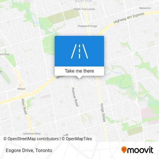 Esgore Drive map