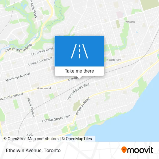 Ethelwin Avenue map