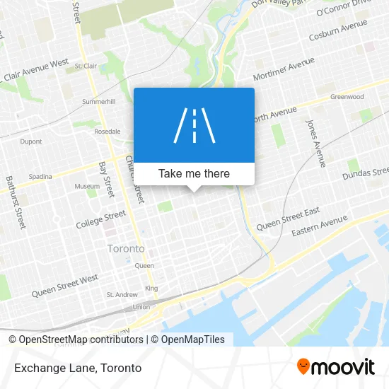 Exchange Lane map