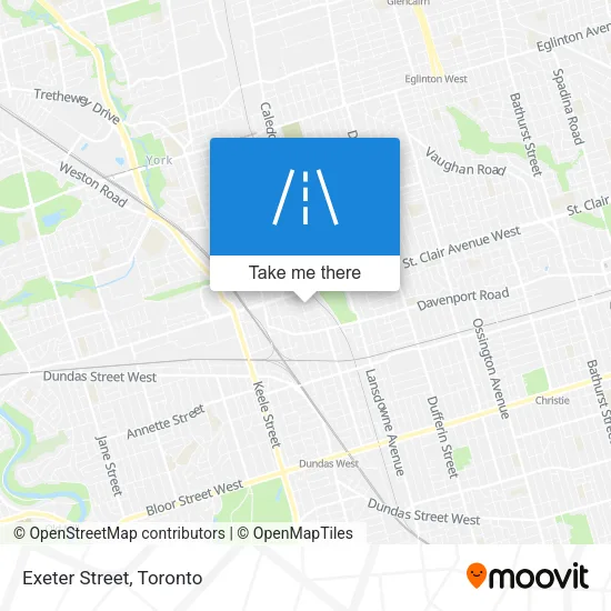 Exeter Street map