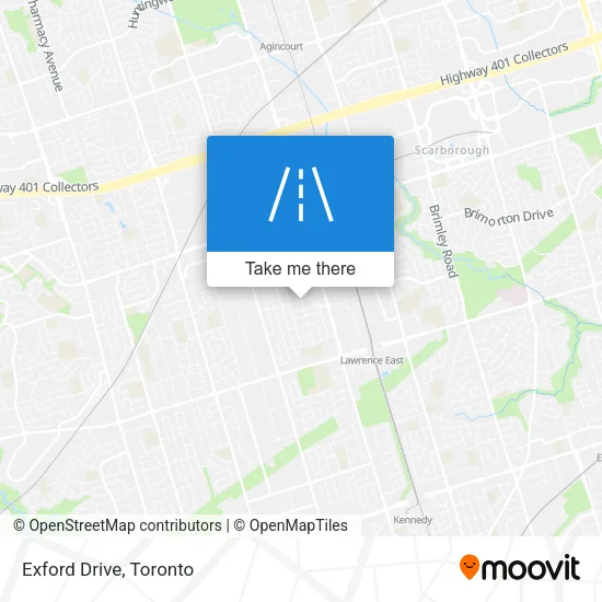 Exford Drive map
