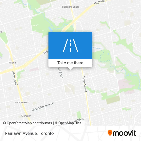 Fairlawn Avenue map