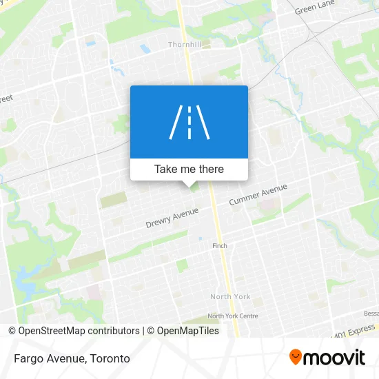 Fargo Avenue map