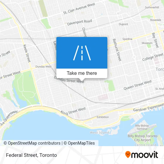 Federal Street map