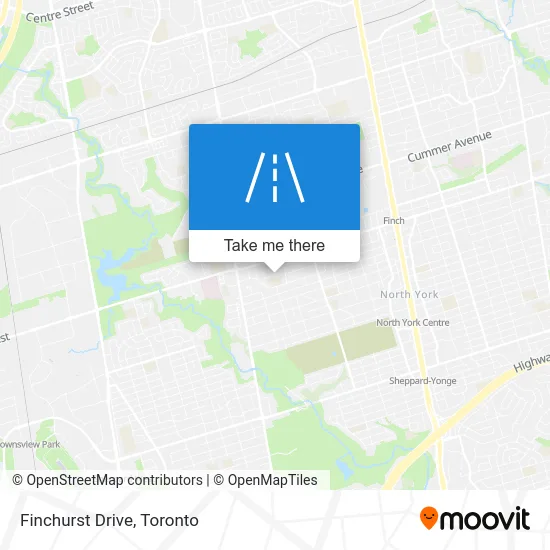 Finchurst Drive map