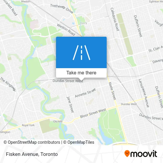 Fisken Avenue map