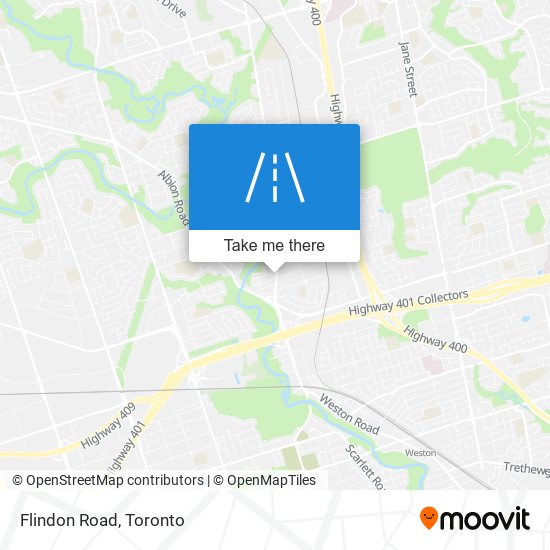 Flindon Road map