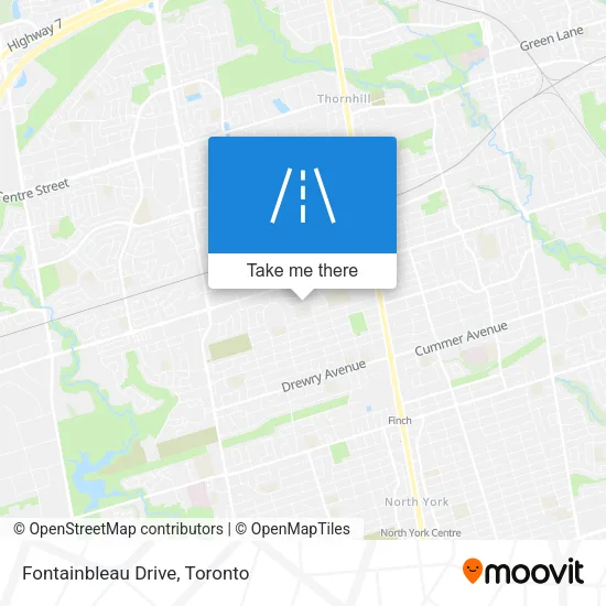 Fontainbleau Drive map