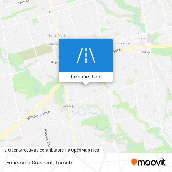 Foursome Crescent map