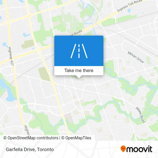 Garfella Drive map