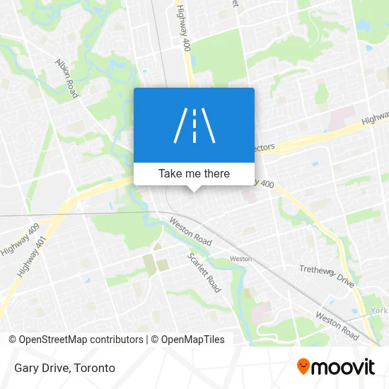 Gary Drive map