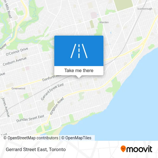 Gerrard Street East map